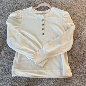 Cat & Jack Cream Button-Up Kids Shirt